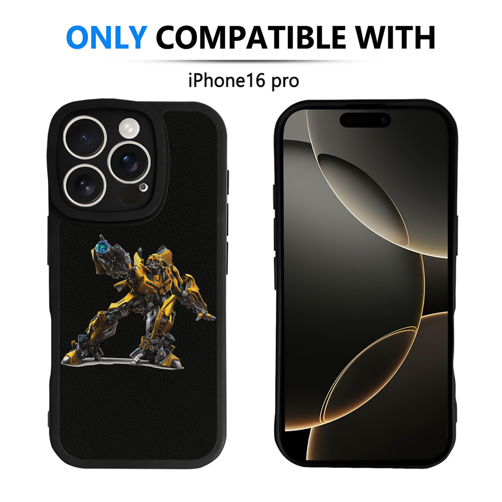（画像用） Transformers トランスフォーマー 【iPhone 16シリーズ対応】シリコンスマホケース（レザー調） 材質：シリコン